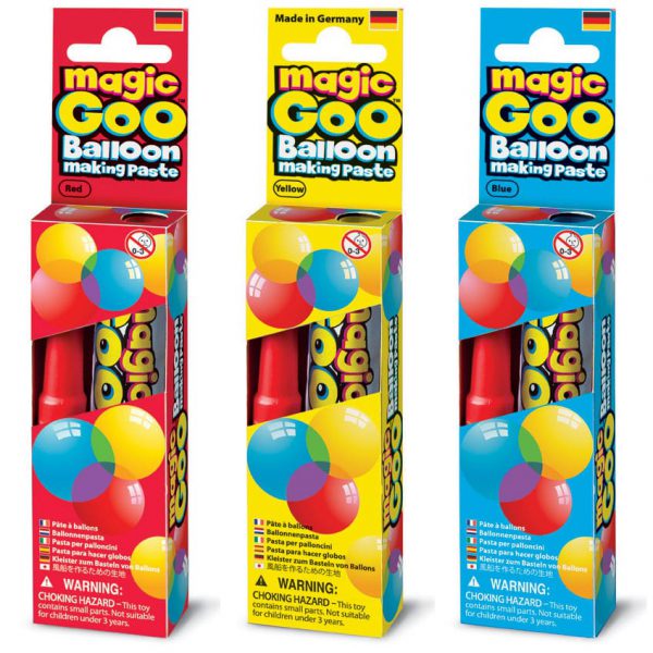 משחה ליצירת בלונים Magic Goo שלושה צבעים